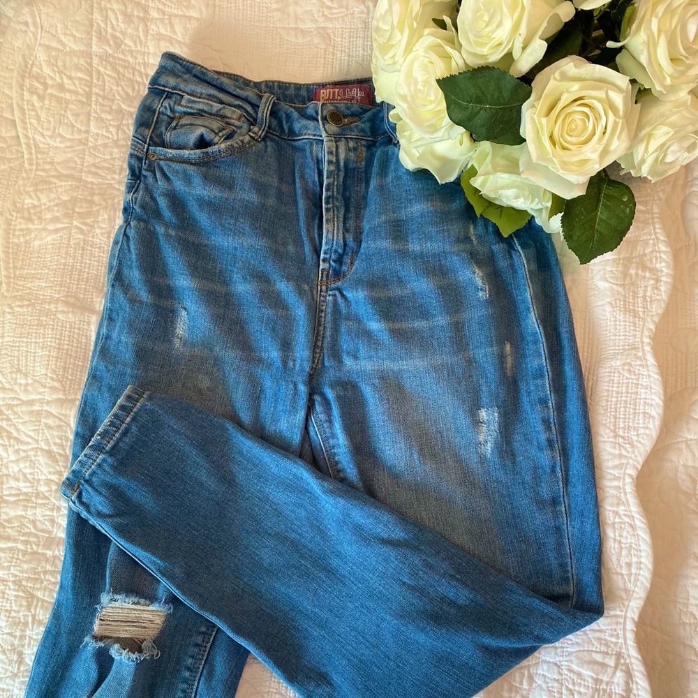 High Waisted Blue Jeans